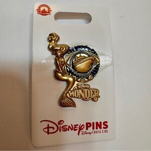 NWT. Disney Cruise Line (DCL) Atrium Statue Ariel pin for the Disney Wonder ship